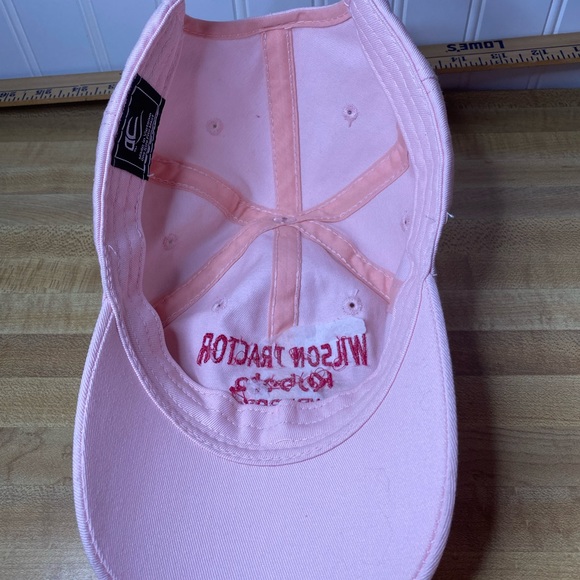 Preowned “Wilson Tractor” Kubota Newberry SC Hat. Pink One Size Fits Most - Picture 8 of 9